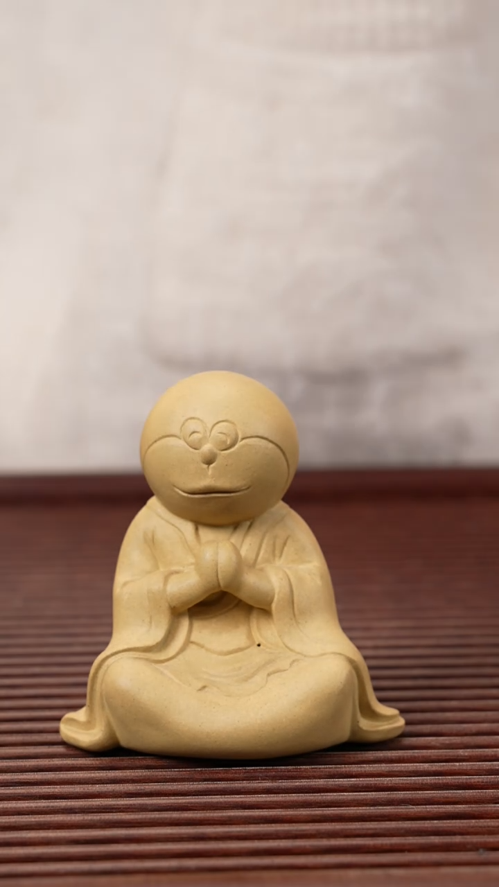 【闪购商品】紫砂茶宠机器猫，