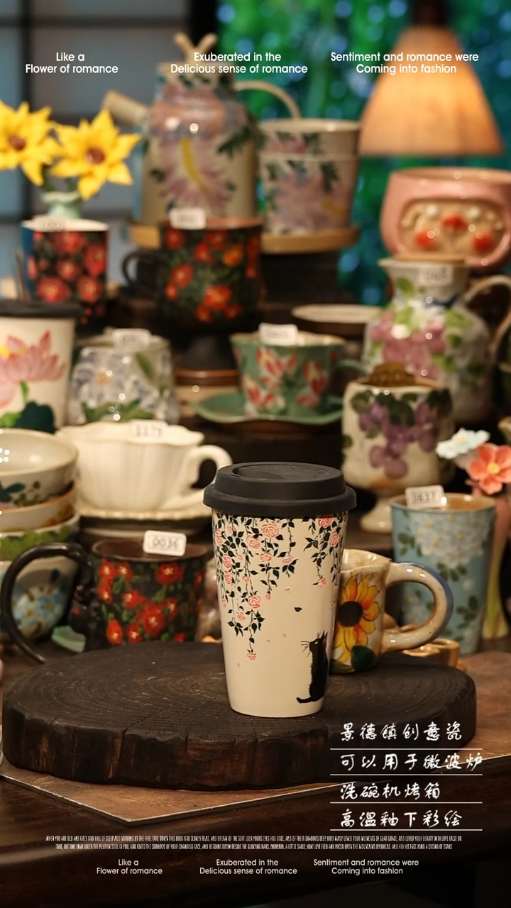 陶瓷景德镇高温釉下彩手工手绘款式@A0780@