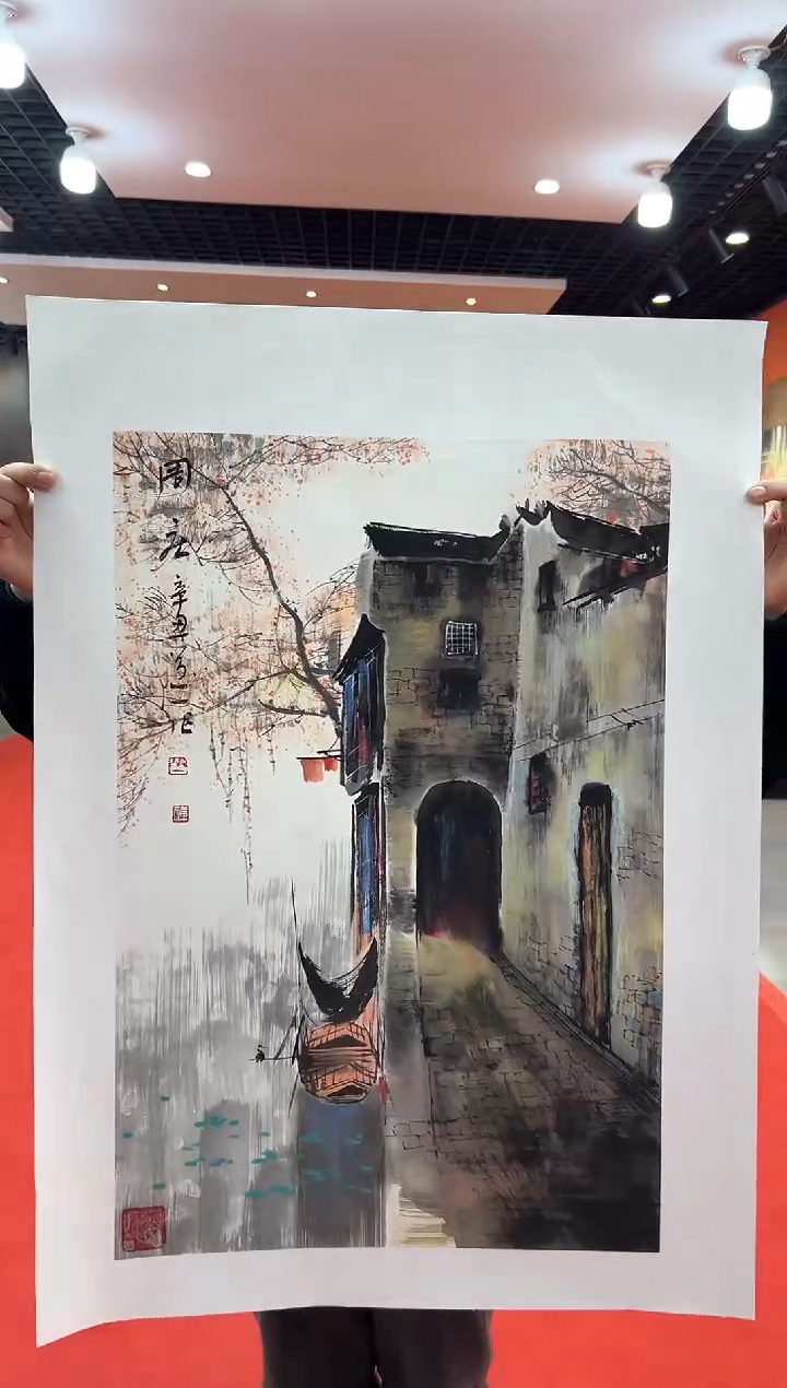 【闪购商品】国画道一李学斌手绘原作B12