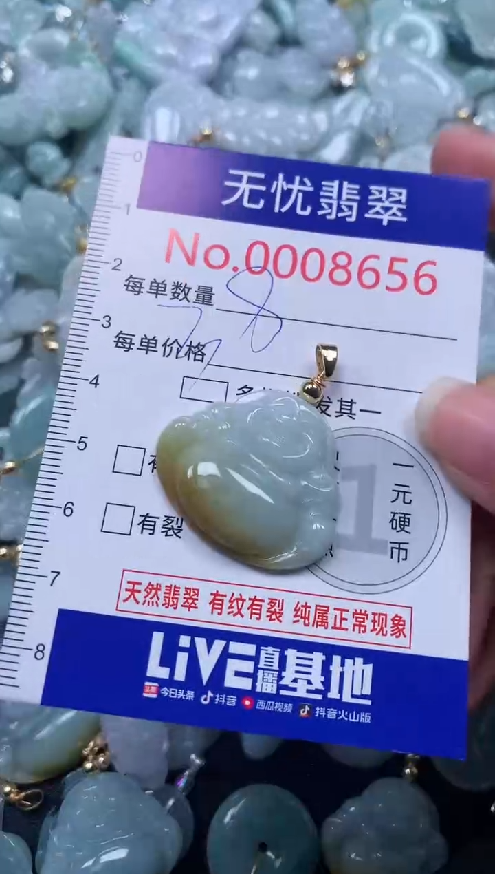 颈饰未镶嵌翡翠8656