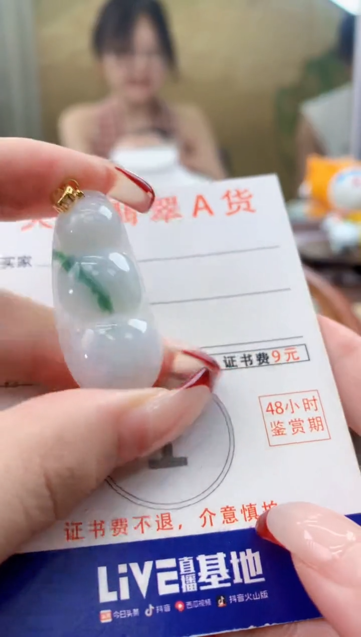 颈饰未镶嵌翡翠天然A货翡翠挂件