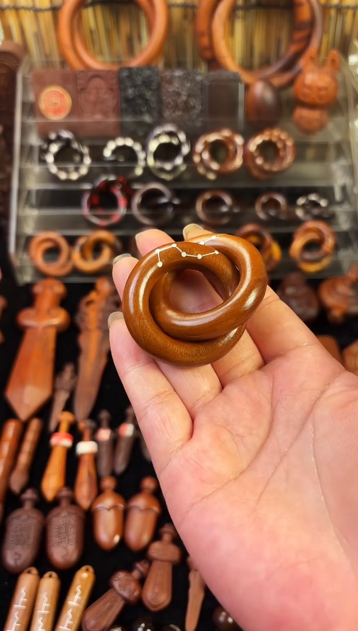 雷枣木 老料  银七星乾坤圈2.5