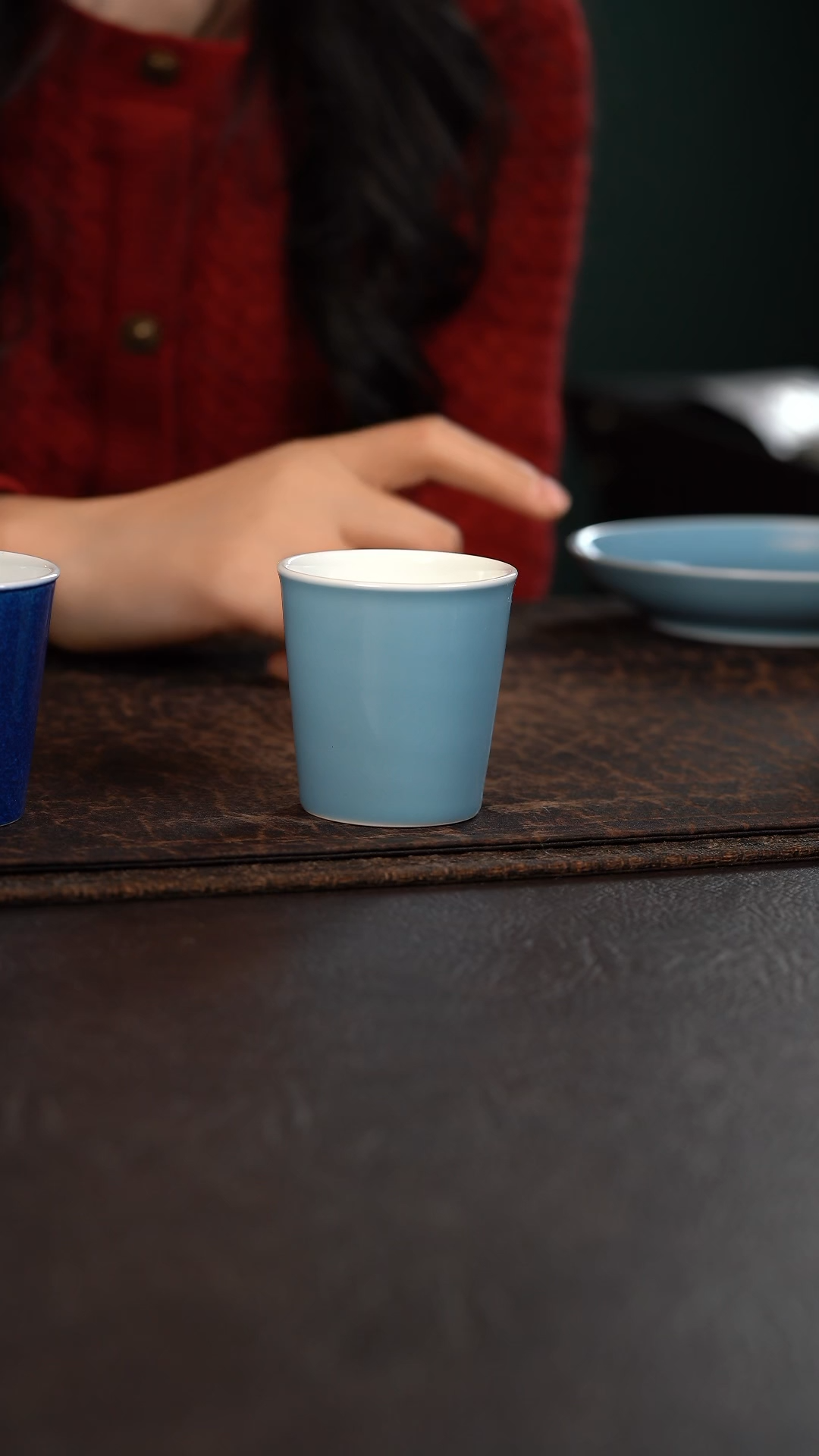 【闪购商品】杯初蓝舍天青纯色可乐杯