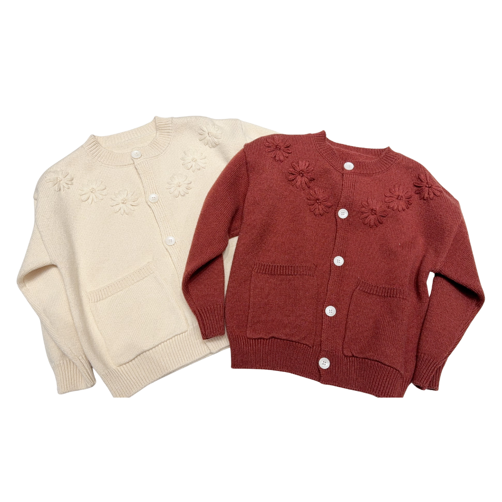 洋气时髦减龄长款秋季针织中年女童开衫小外套