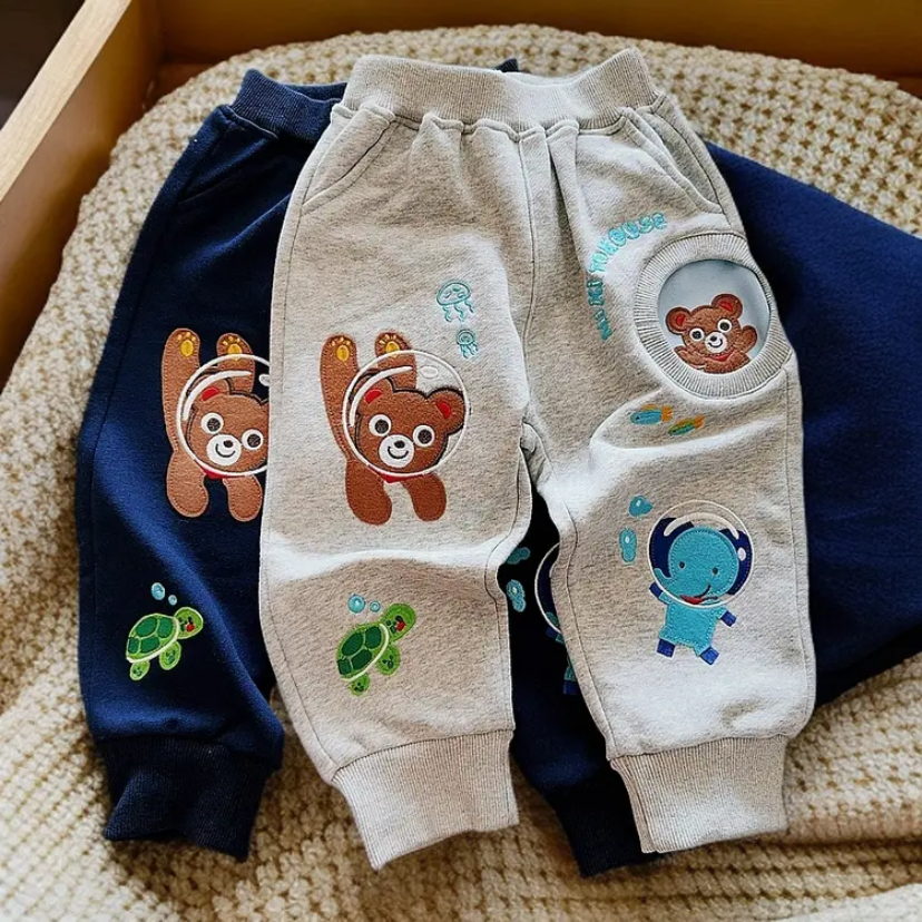 宝宝四季款海底世界小熊裤子71828