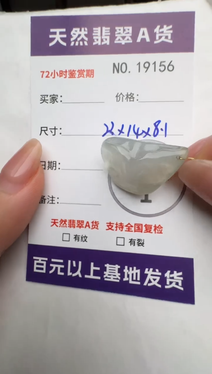 【闪购商品】翡翠颈饰未镶嵌原石19156