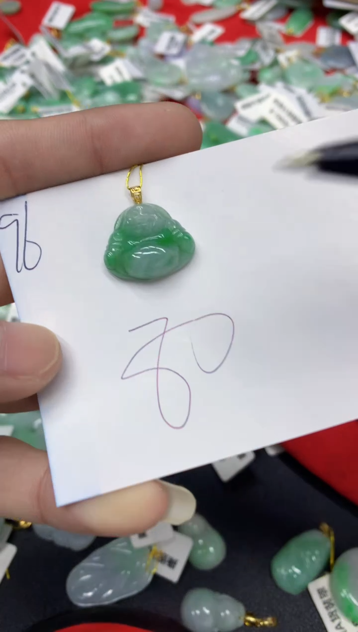 【闪购商品】翡翠颈饰18K金镶嵌翡翠