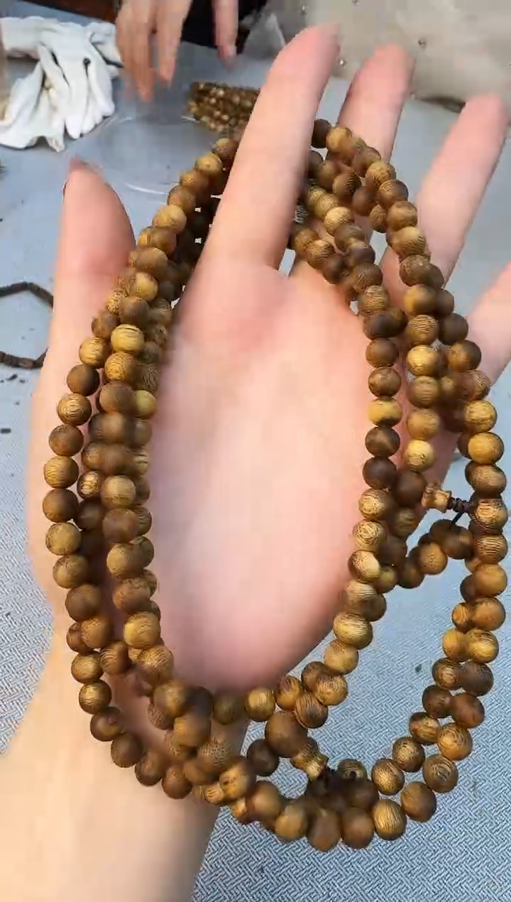 手串沉香0714白奇圆珠多圈多样性发一