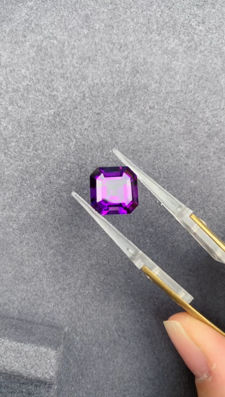 未镶嵌珠宝半成品紫晶7ct紫水晶 GF