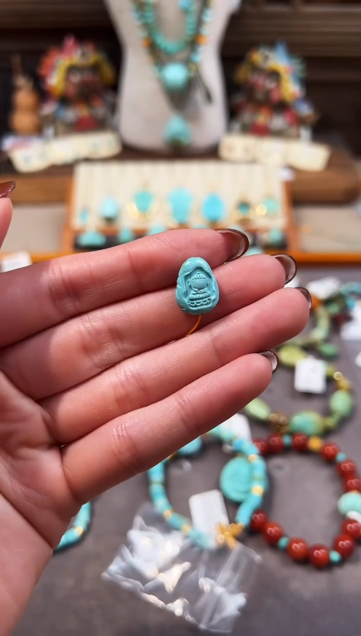 未镶嵌绿松石配饰宝宝佛