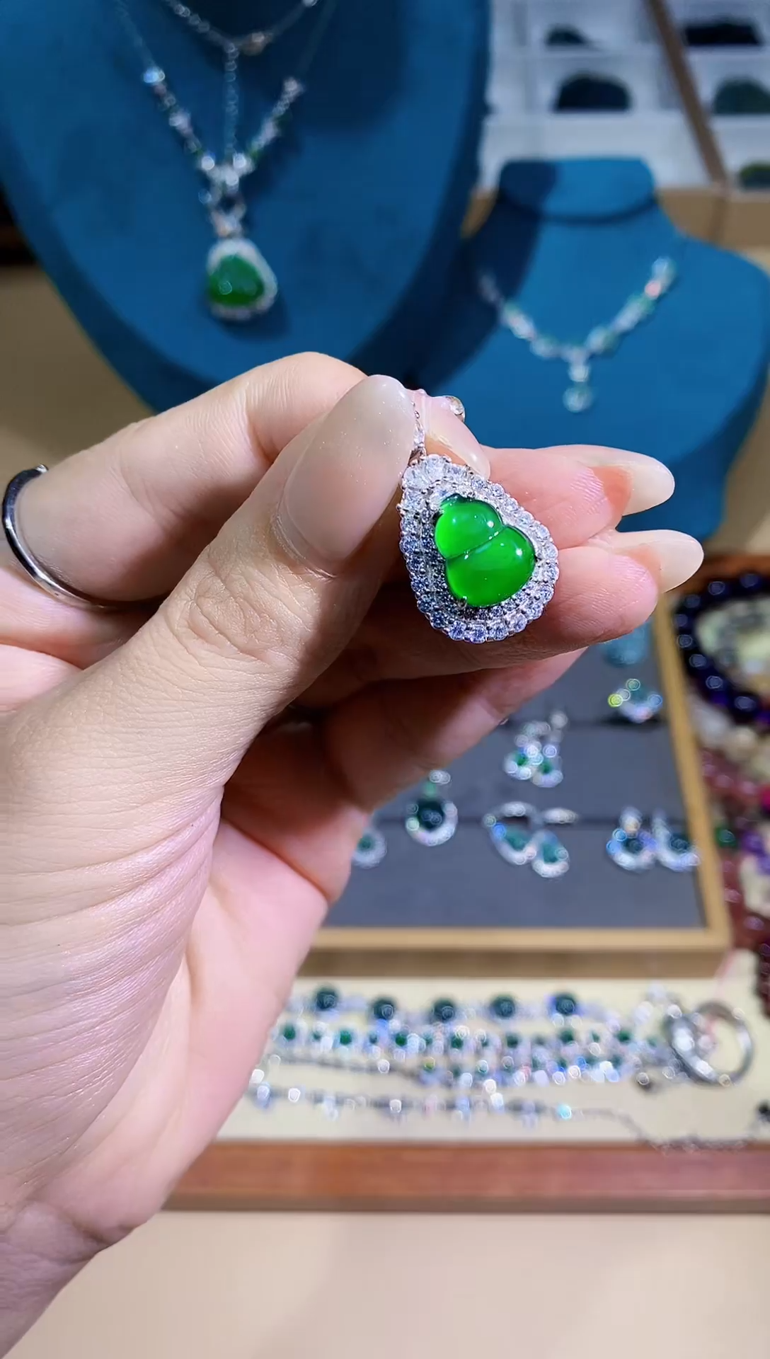 【闪购商品】翡翠吊坠(不含链)银S925镶嵌多样性 发其一【32】