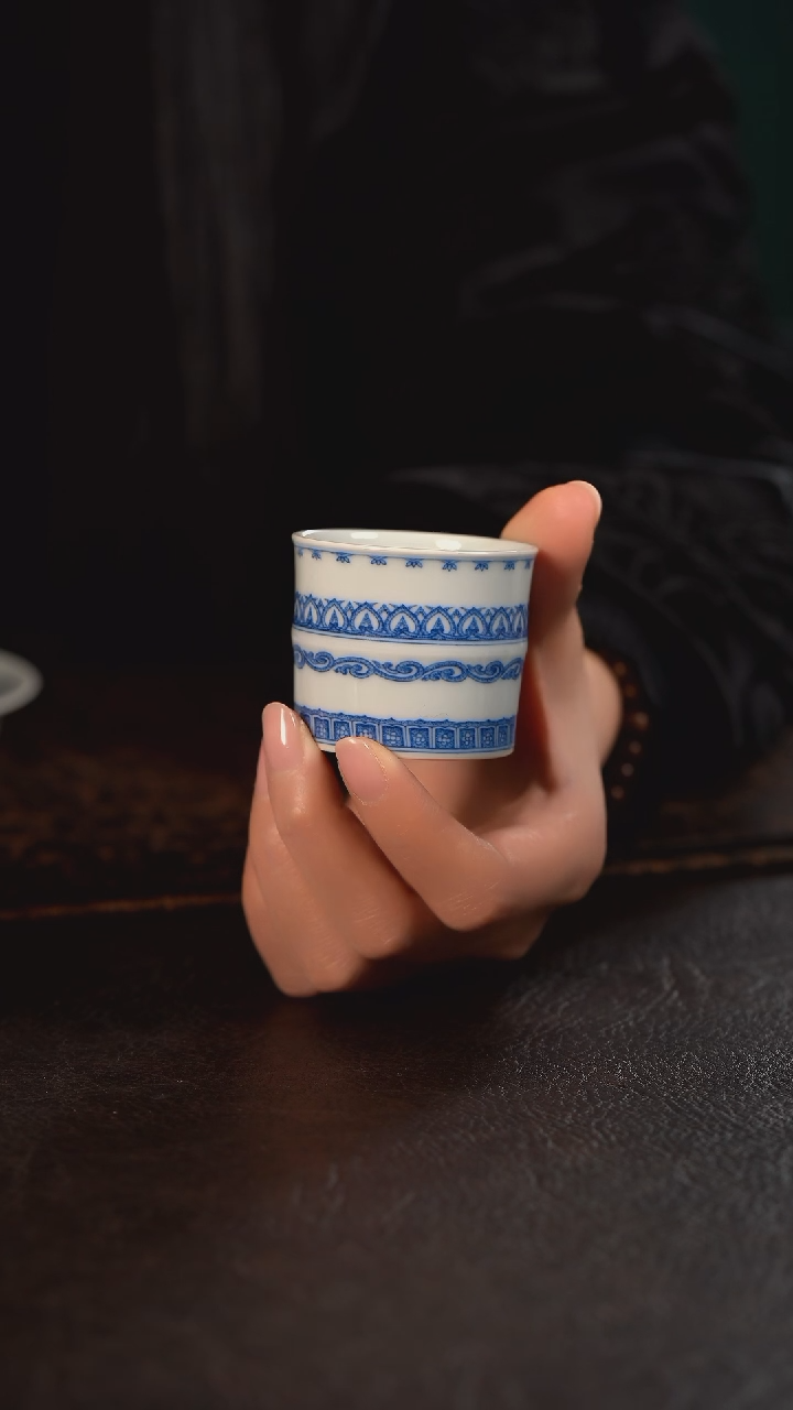 【闪购商品】杯聚澜堂点工宝相竹节杯