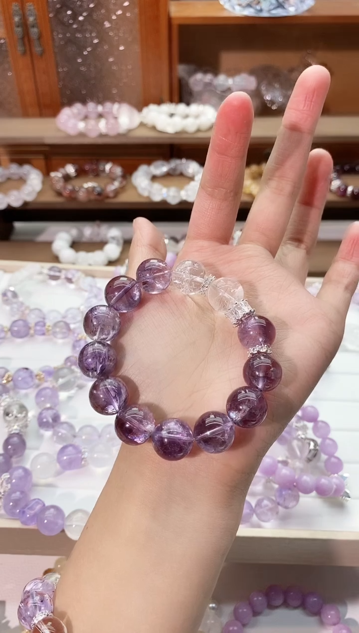 【闪购商品】水晶手串未镶嵌紫啊塞手串