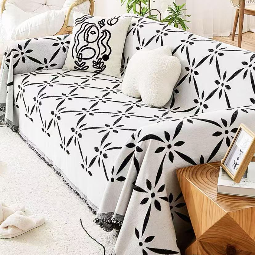 【特价波点】【没有运费险】雪尼尔轻奢简约沙发巾加厚高档防滑