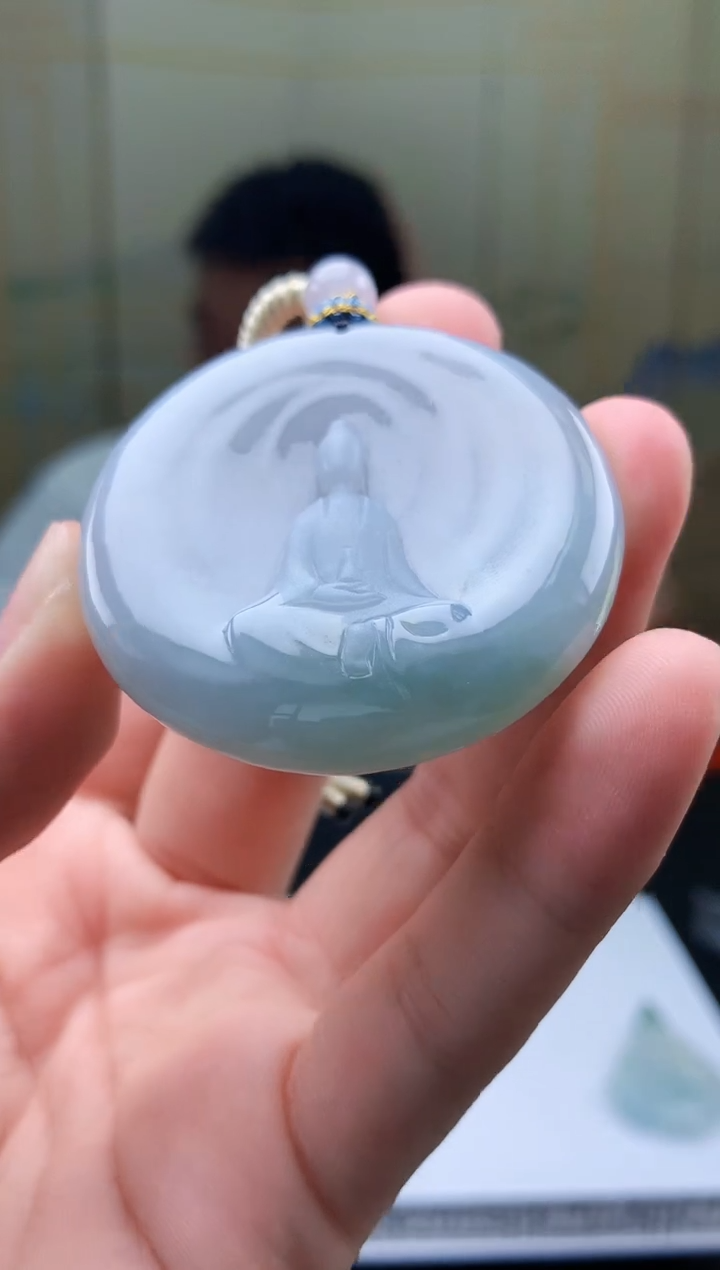 【闪购商品】定制翡翠未镶嵌5028bb-毛货挂件82