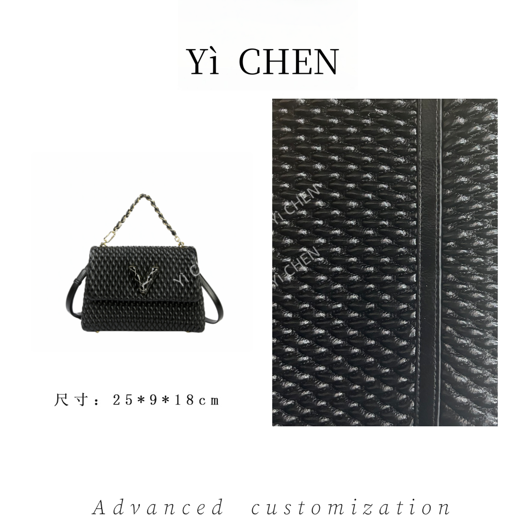 【Yì CHEN】SKL-Z8269-黑色 简约时尚女士新款轻奢单肩斜跨包