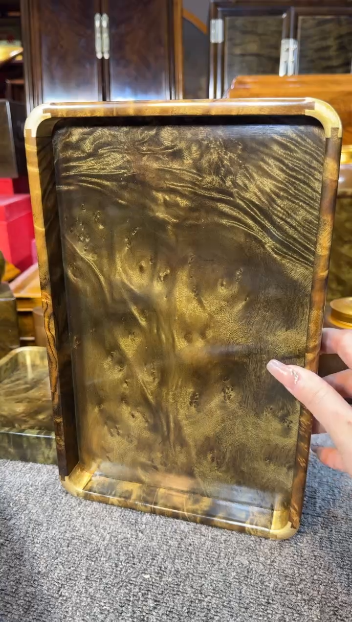 【闪购商品】乌木类成套家具精美阴沉乌木托盘Y30