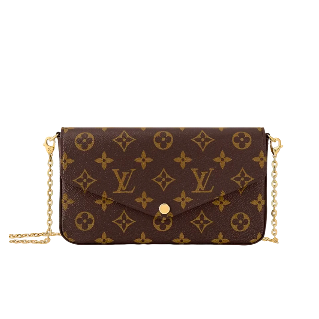 99新 LouisVuitton/路易威登 经典老花链条单肩包不带子袋
