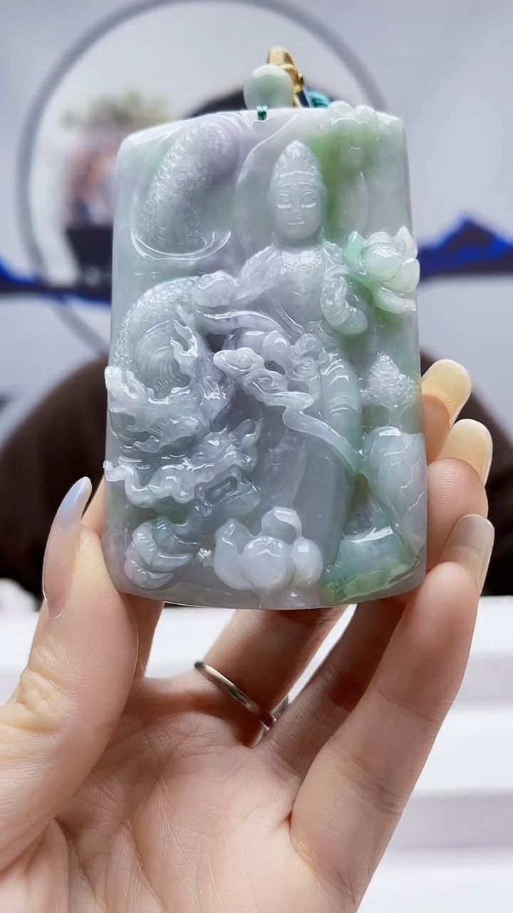 未镶嵌定制翡翠毛货挂件38