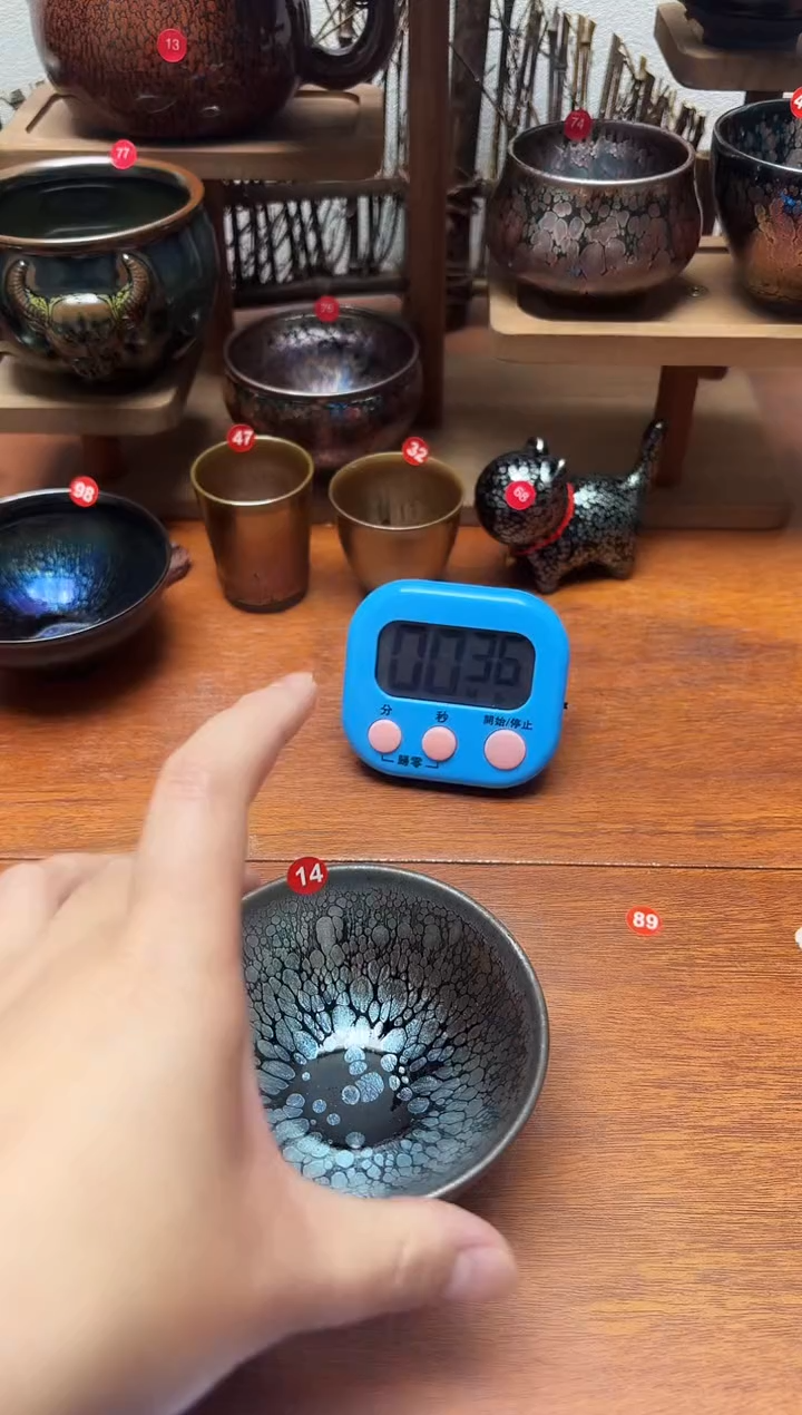 茶盏过*人14号建盏工匠茶器