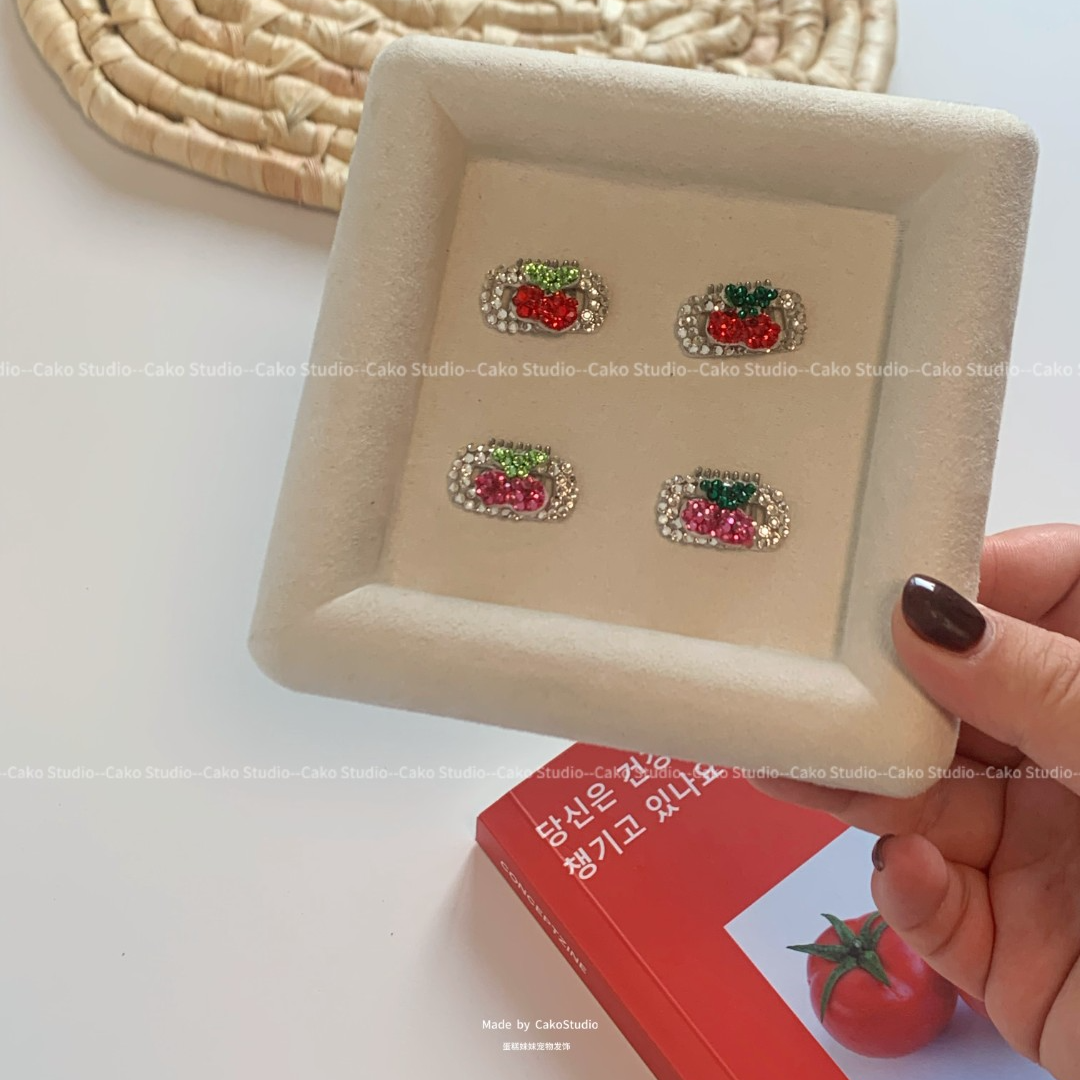 CakoStudio-宠物发夹-【可爱の樱桃系列】-核对款式后下单