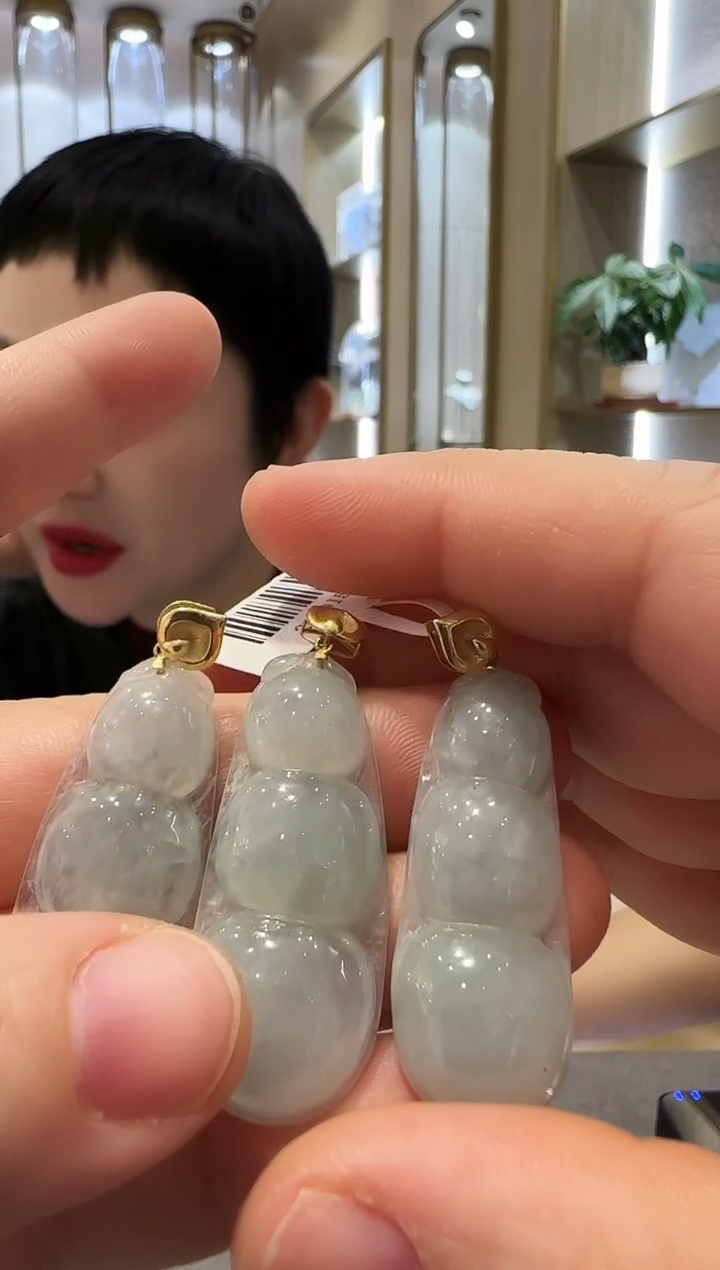 颈饰18K金镶嵌翡翠【16】多样发一