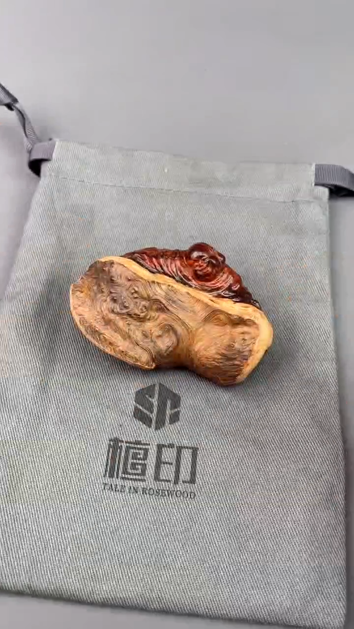 【闪购商品】檀香紫檀（小叶紫檀）把件印度小叶紫檀 弥勒