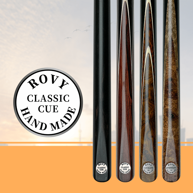 泰国Rovy手工球杆台球杆进口纯手工小头杆中式斯诺克手工杆泰国杆