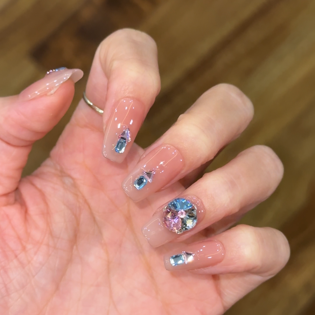 心房 施家全华 纯手工定制穿戴甲美甲成品美甲贴片10片