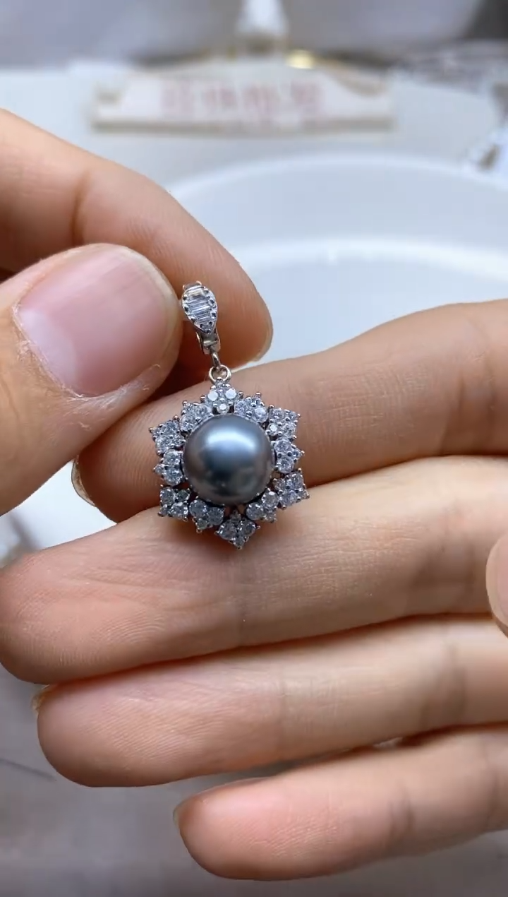 颈饰海水珍珠银S925镶嵌199