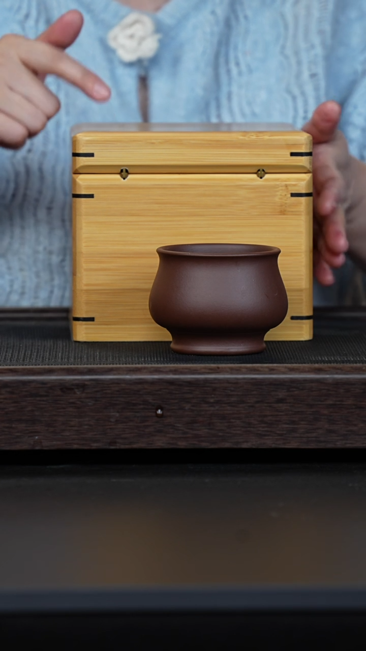 【闪购商品】紫砂茶壶深井老紫泥盒子+深井老紫泥杯子