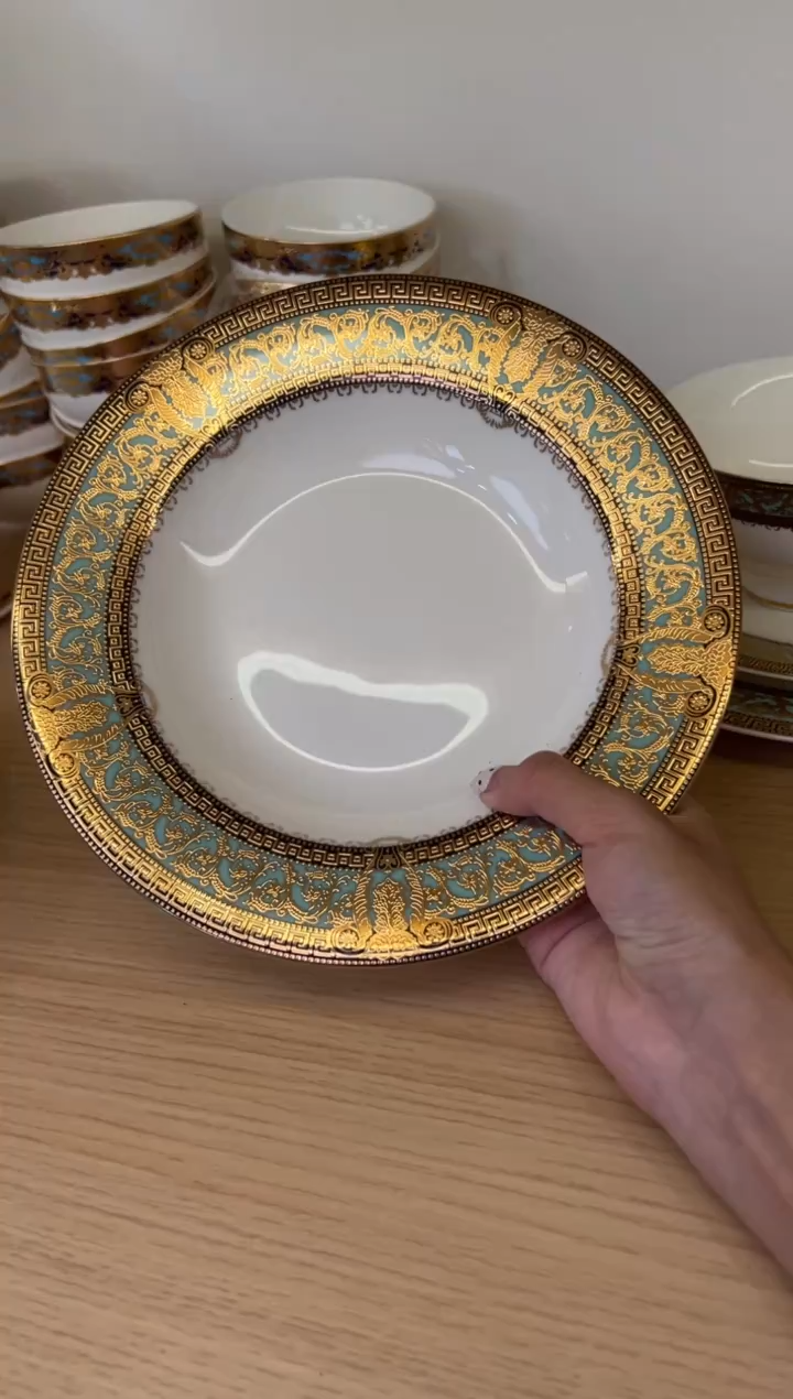 瓷片9寸草帽盘2个一单