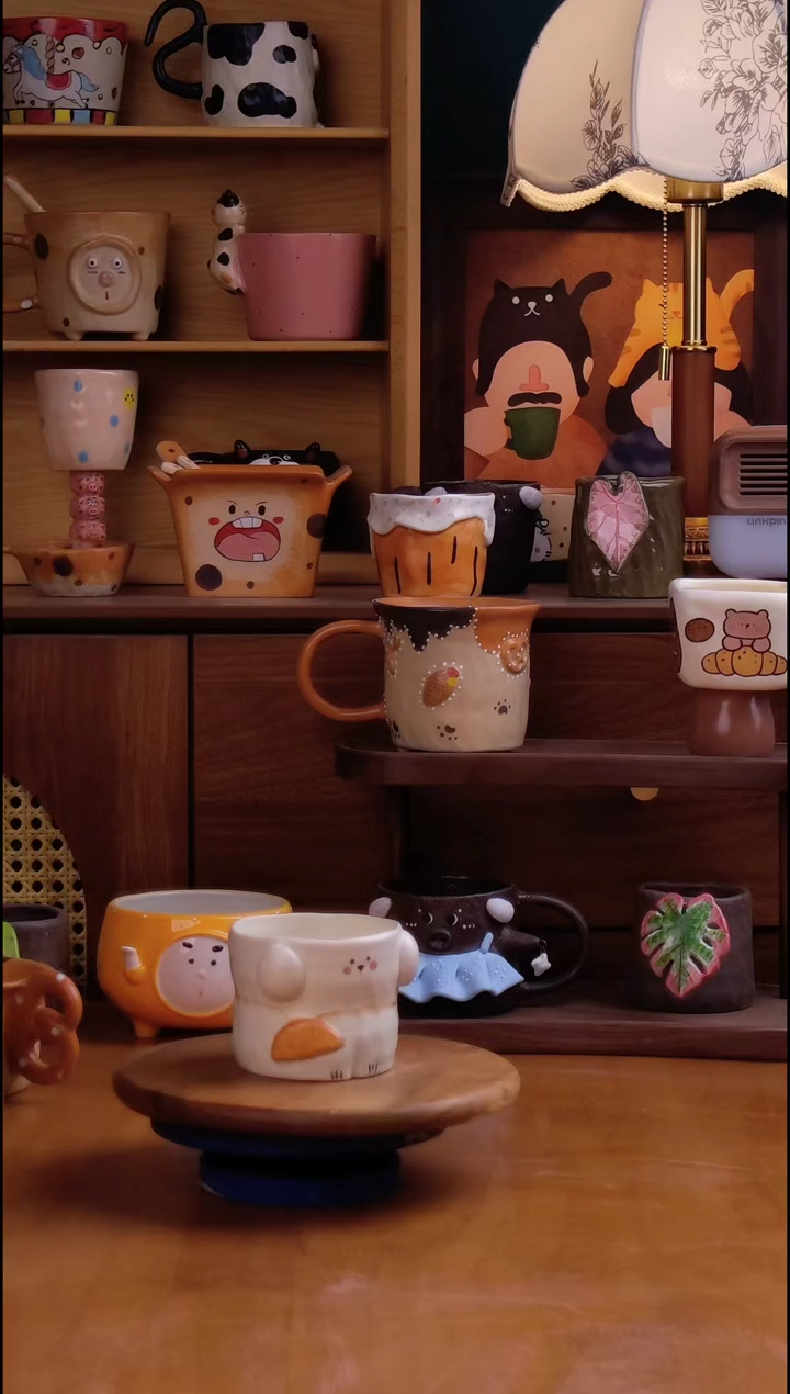 摆件陶景德镇原创手工陶瓷