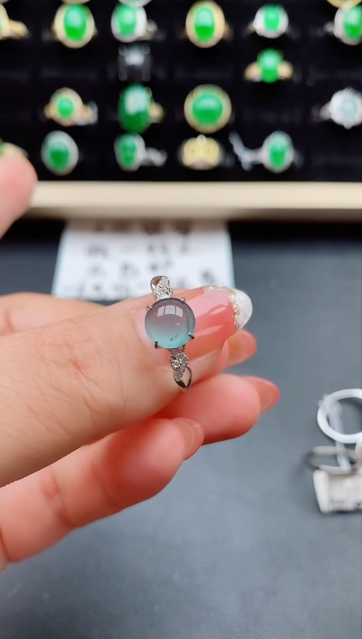 【闪购商品】翡翠戒指银S925镶嵌121212