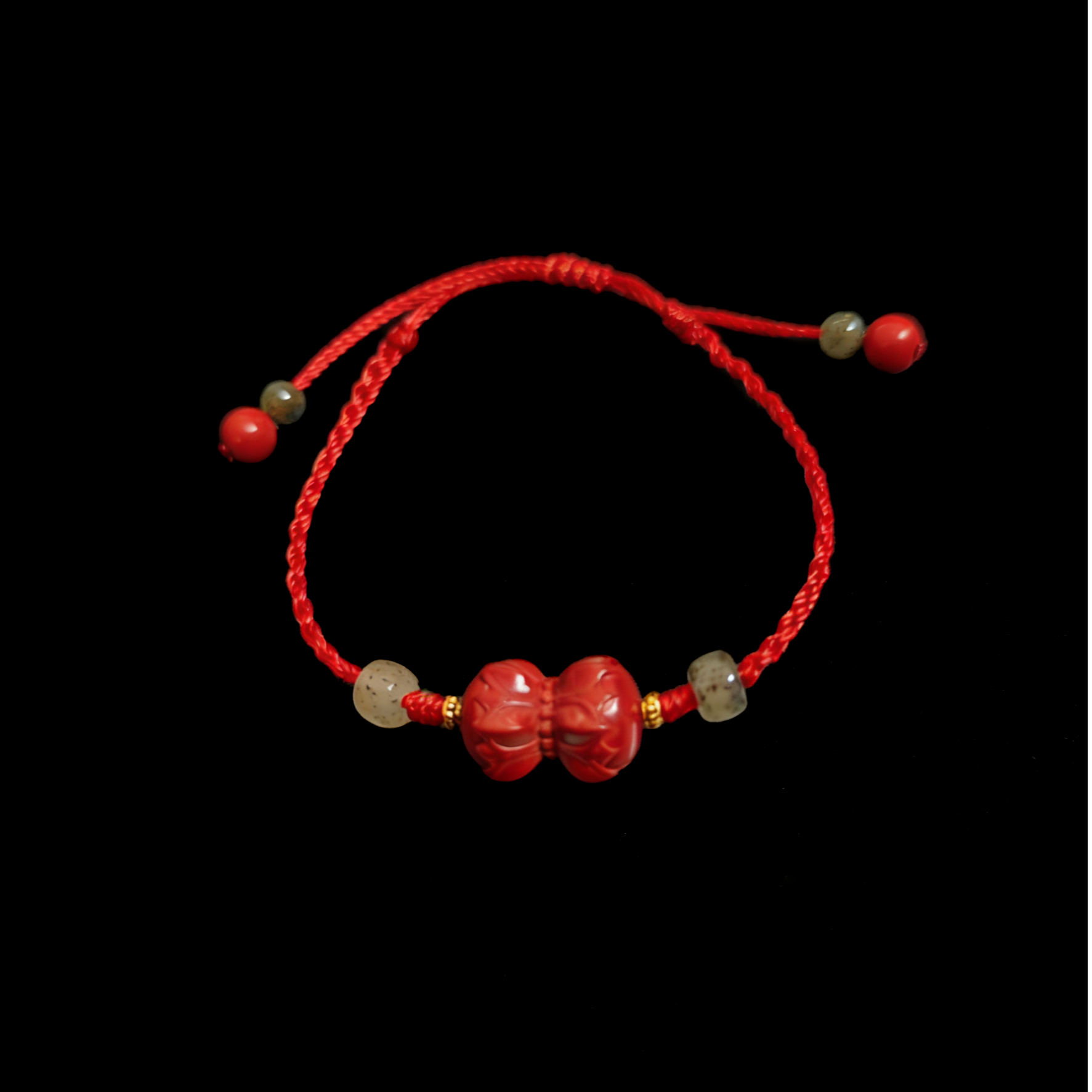 预售-新疆和田玉朱砂手绳多样发发一件