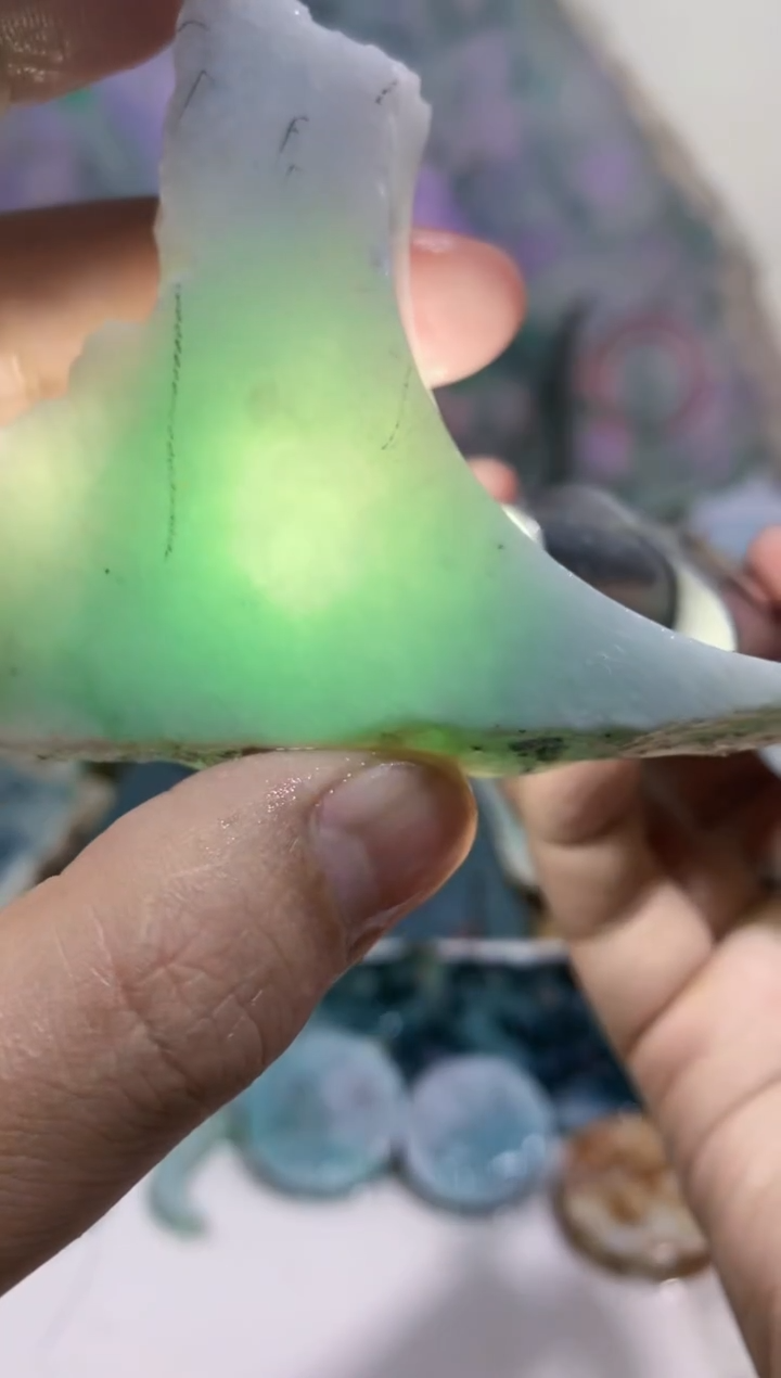 裸石翡翠0蒙0翡翠珠宝905