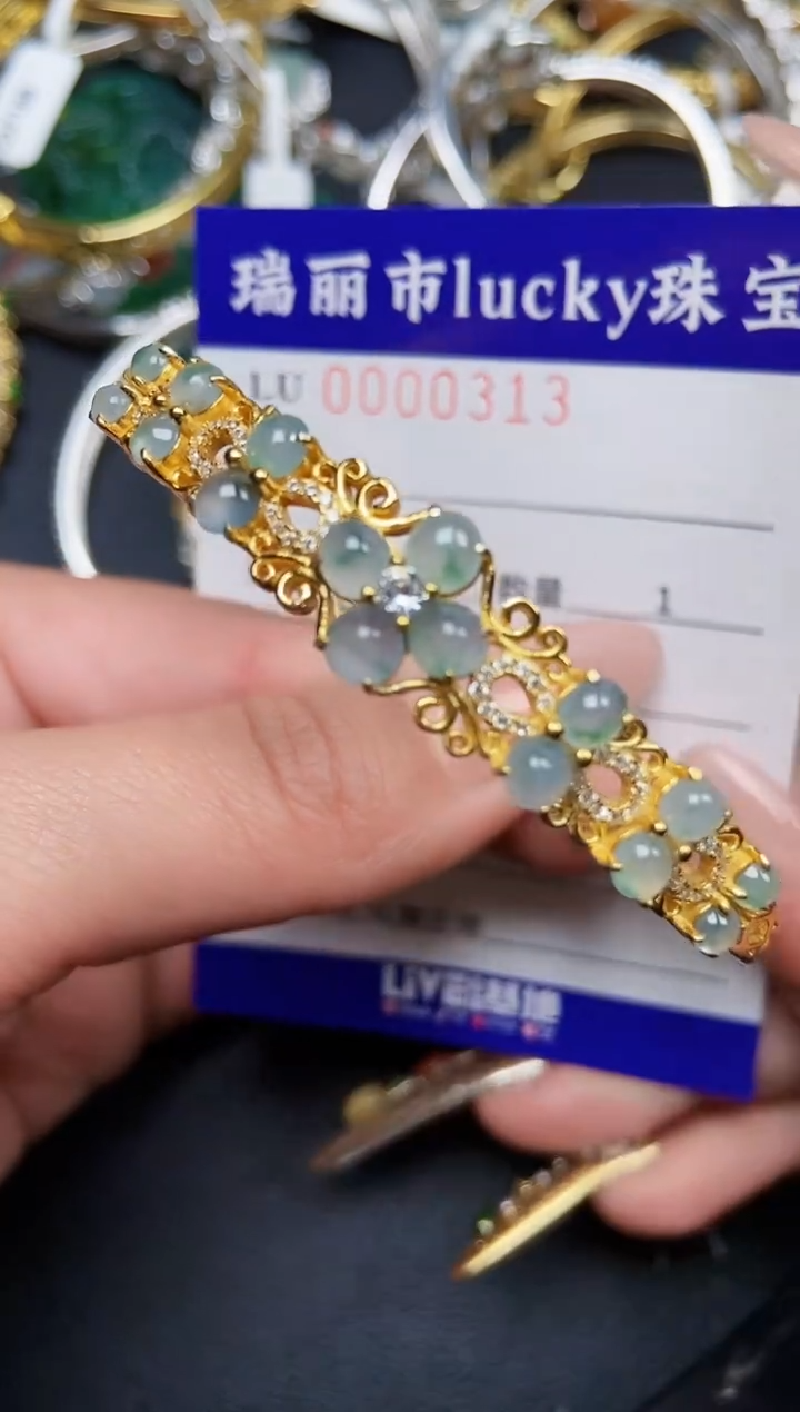 【闪购商品】翡翠颈饰银S925镶嵌0313