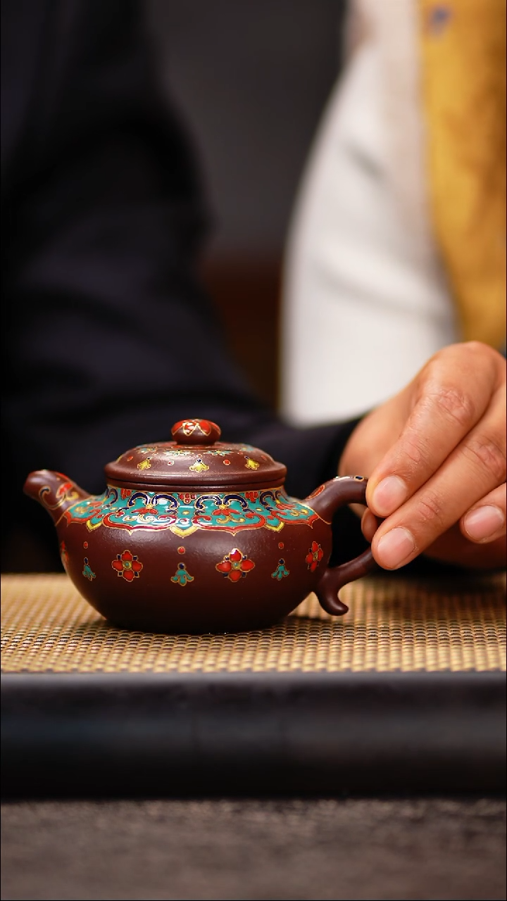 YHY104石红 珐琅仿古