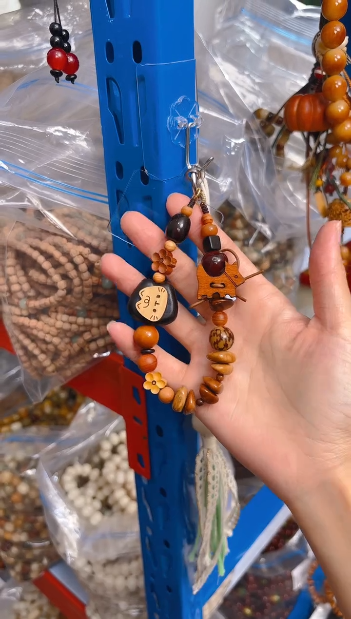 吊坠菩提根/象牙果新款手机链 钥匙扣