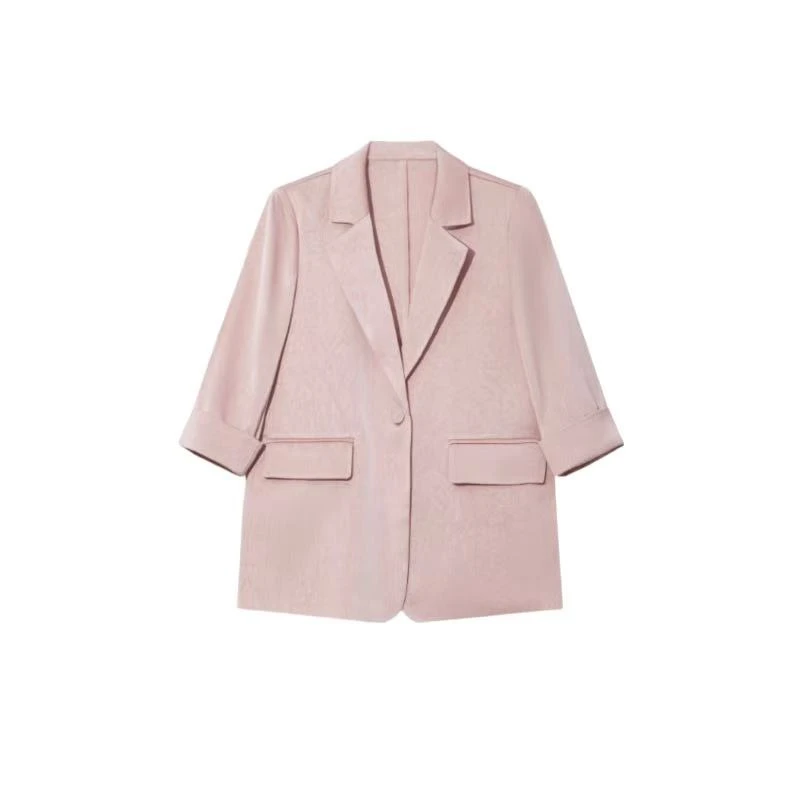 时尚气质通勤小西装凉感女七分袖休闲小西服YZX