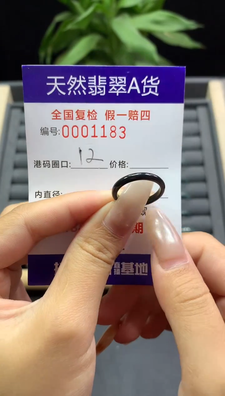 未镶嵌戒指翡翠天然  1183