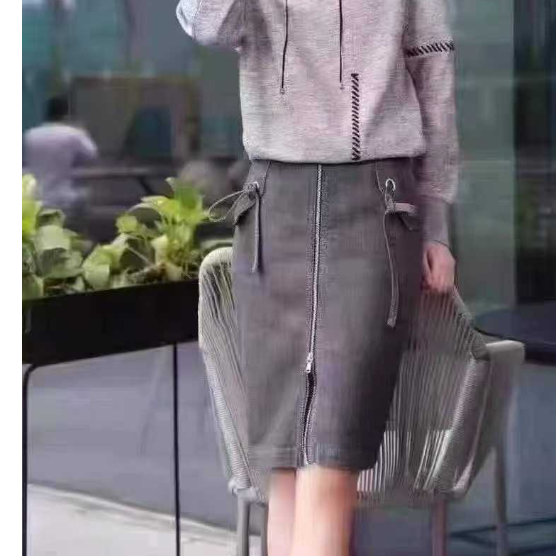 不支持退换/休闲风显瘦高腰百搭半身裙5200109