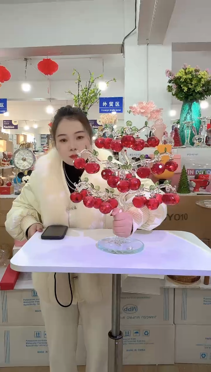 【闪购商品】琉璃36挂大苹果迪喜花器-j-早