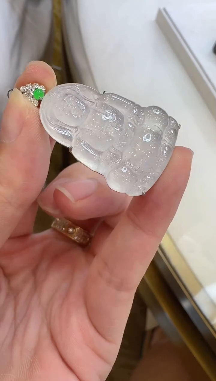 翡翠18K金镶嵌吊坠(不含链)多样性团购发一件