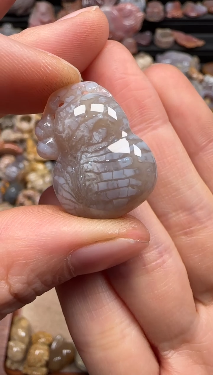 【闪购商品】硅化珊瑚（珊瑚玉）颈饰未镶嵌023