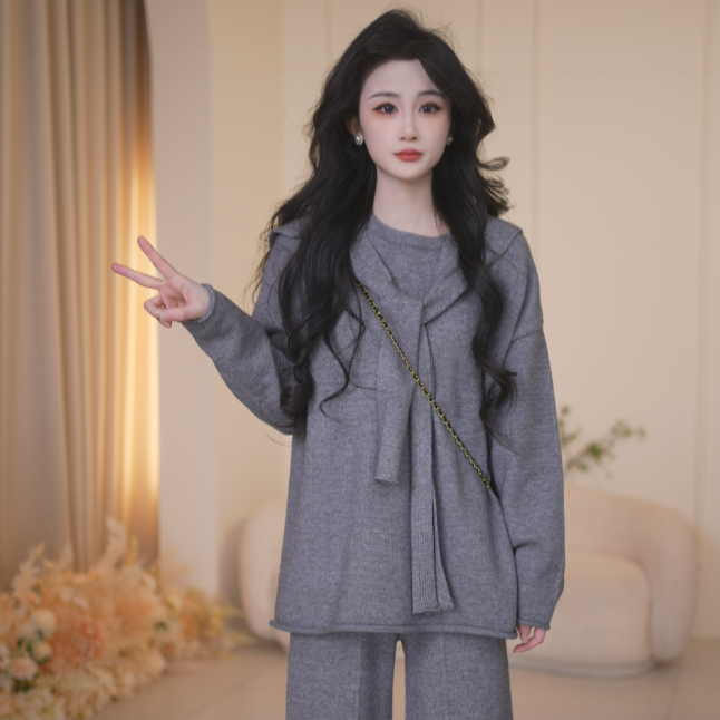 Basic House百家好秋冬休闲气质百搭气质时尚套装B1385B5ZT02