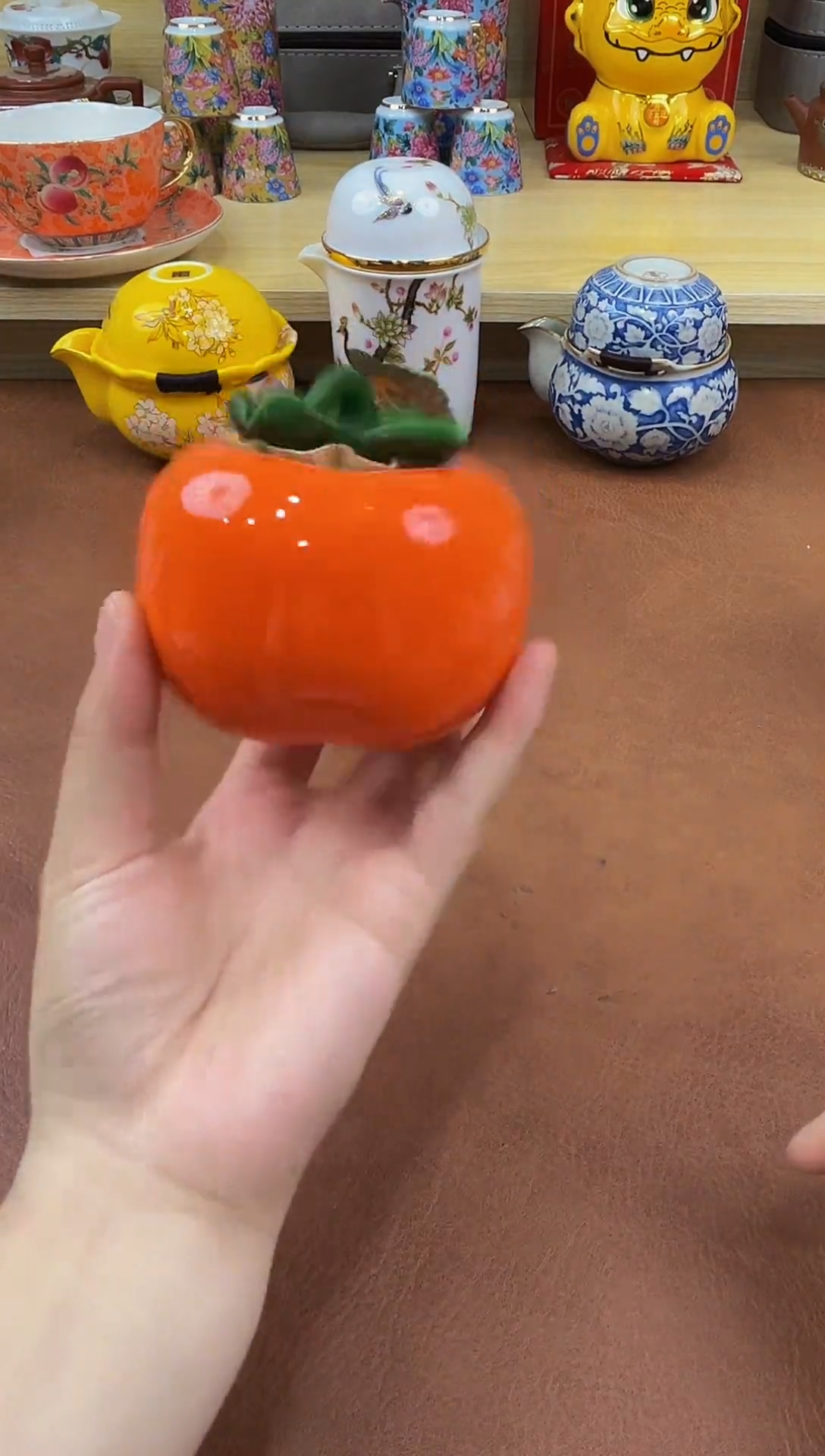 陶瓷茶具摆件旅行套组