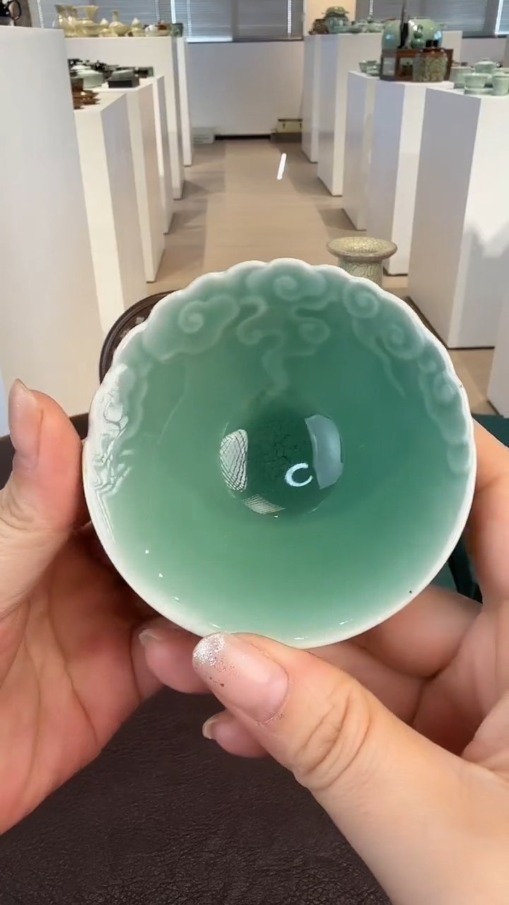 青瓷手工茶器包邮不带礼盒