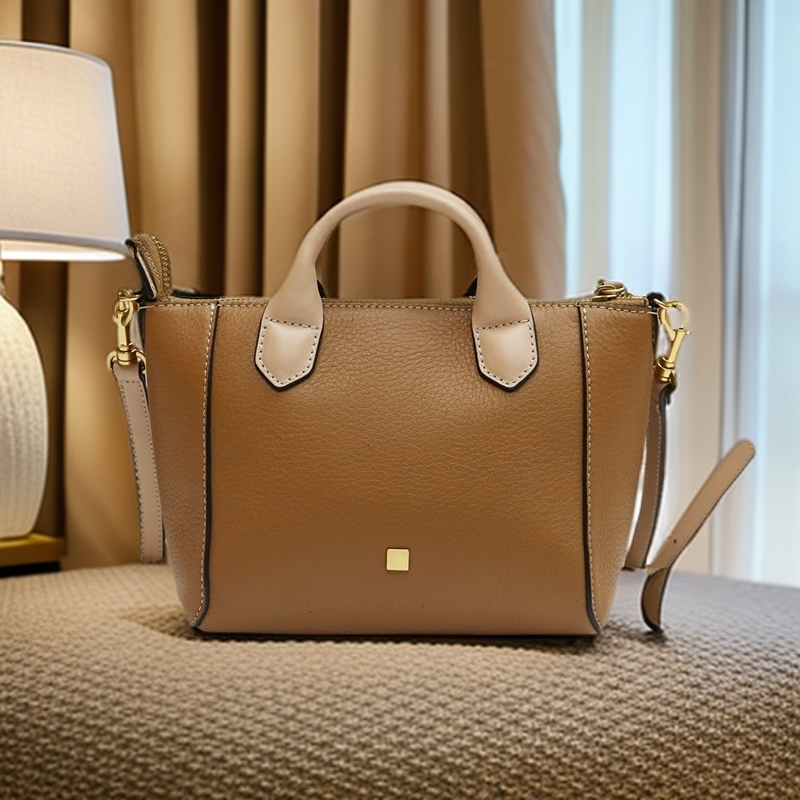 2025新款时尚头层牛皮饺子包轻奢手提单肩斜挎通勤百搭包24C0294