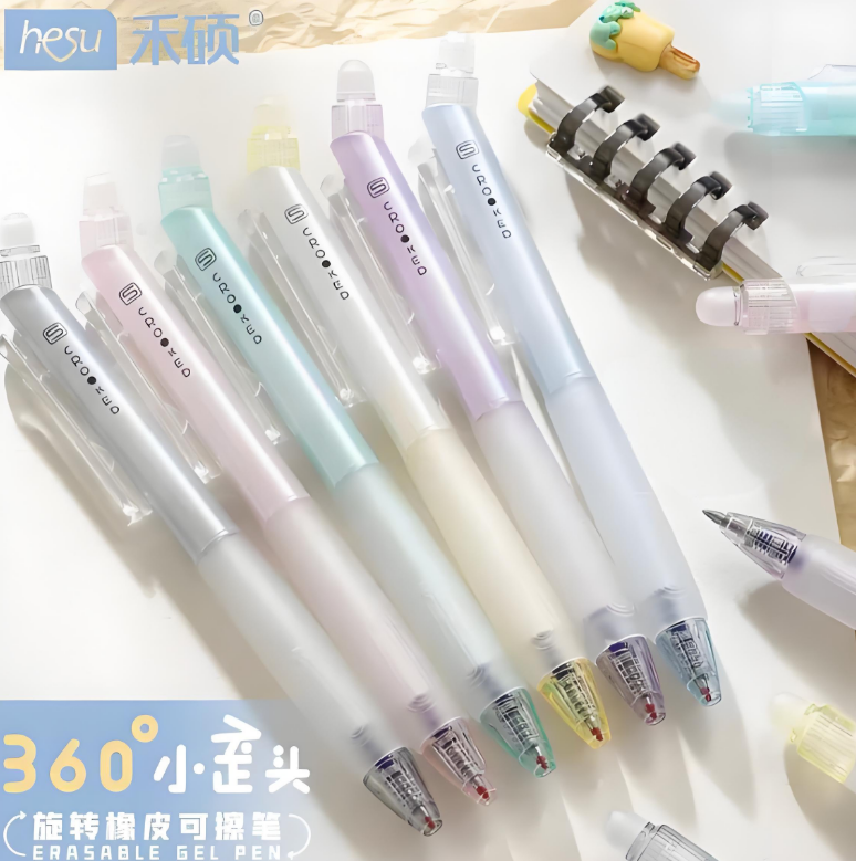 7.3禾硕小歪头可擦黑色中性笔